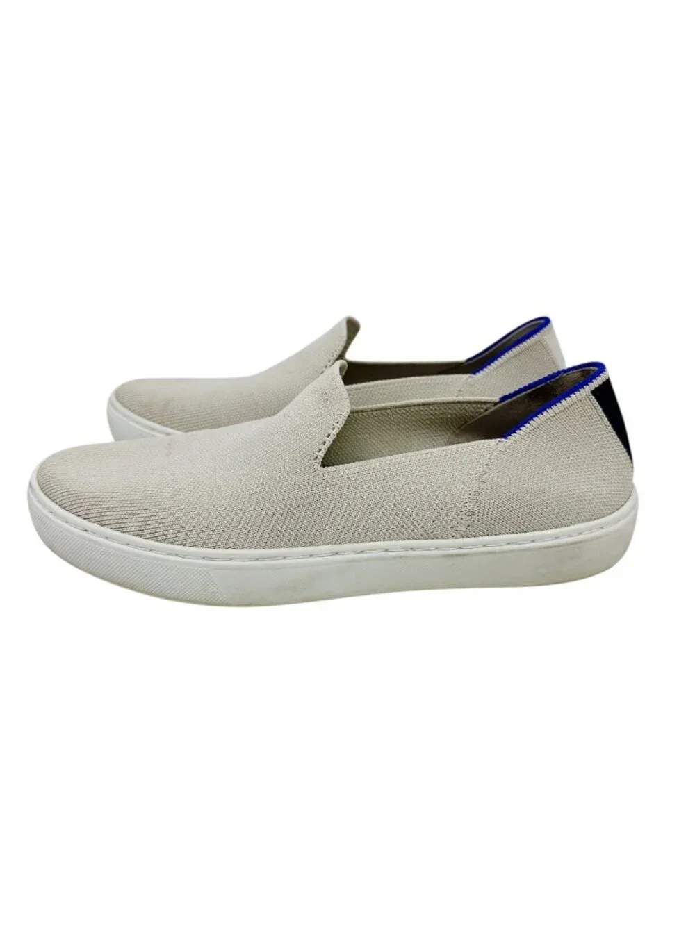 Rothy’s The Original Slip On Sneaker Women’s 8 Sand Beige Knit Washable